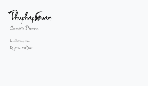 ThuphapXuan Business Card