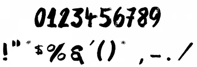 Thurdy Sicks_PersonalUseOnly Font Alte caractere
