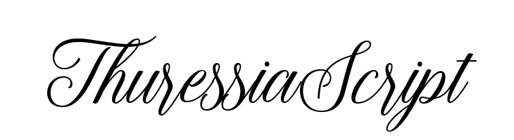 ThuressiaScript  Free Fonts Download