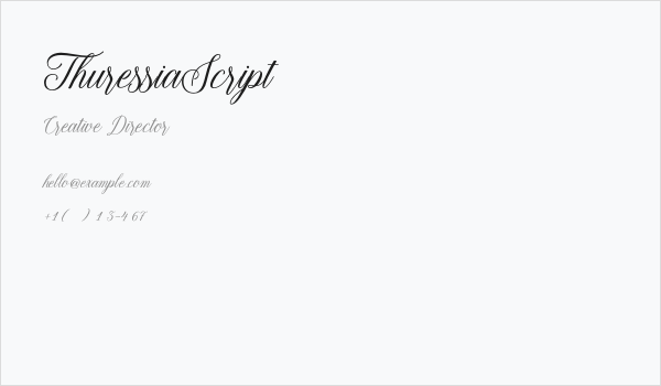 ThuressiaScript Business Card