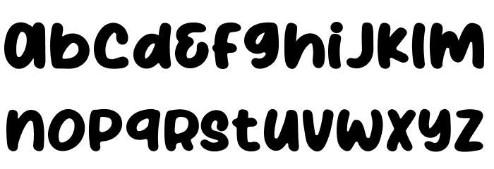 Thursday Routine Font LOWERCASE