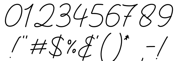 Thursday Script Font OTHER CHARS