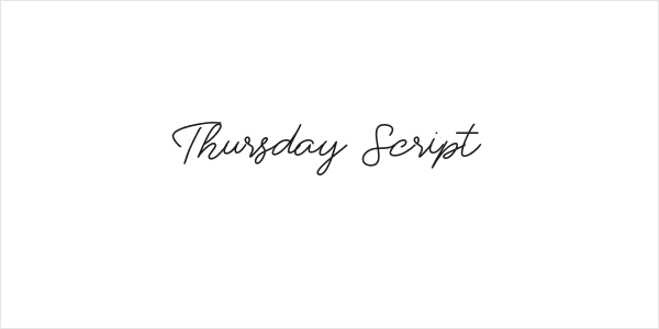 Thursday Script Logo