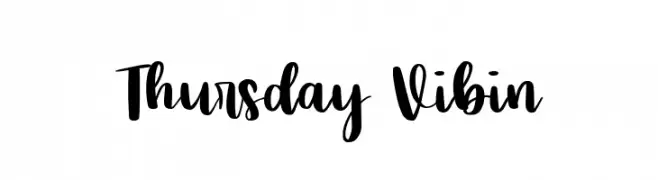 Thursday Vibin  baixar fontes gratis