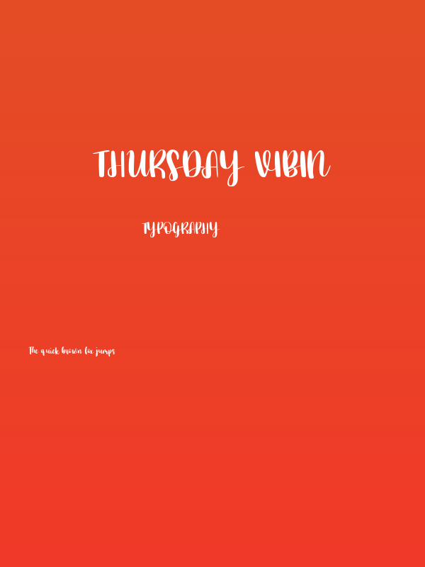 Thursday Vibin Poster