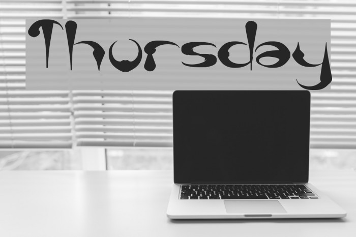 Thursday Font examples