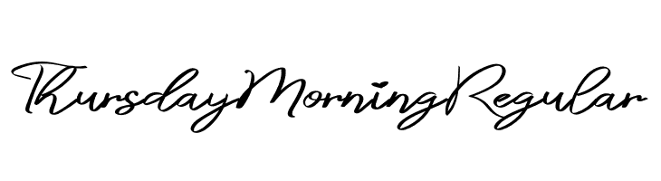 ThursdayMorningRegular  les polices de caractères gratuit tlcharger
