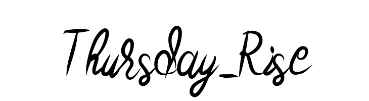 Thursday_Rise  font caratteri gratis