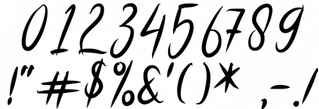 Thursday_Rise Font OTHER CHARS