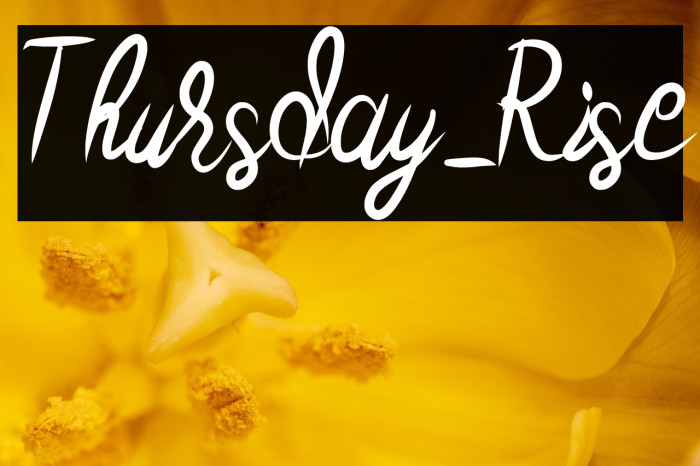 Thursday_Rise Example 3