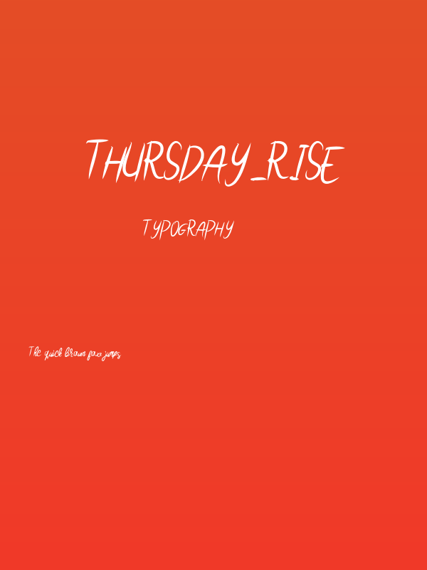 Thursday_Rise Poster