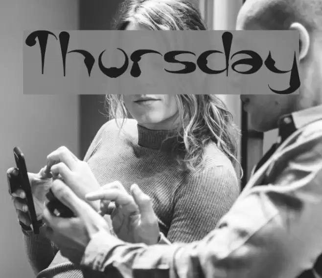 Thursday Font examples