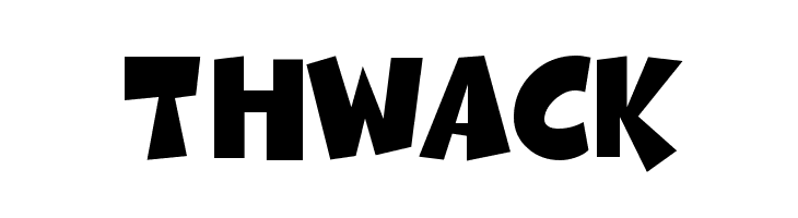 Thwack  नि: शुल्क फ़ॉन्ट्स डाउनलोड