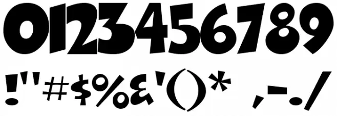 Thwack フォント その他の文字