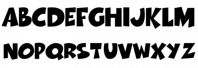Thwack Font Litere mari