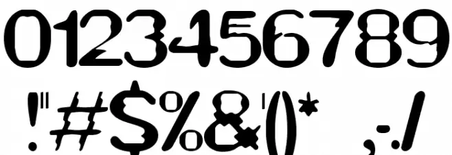 Thwart BRK Font OTHER CHARS