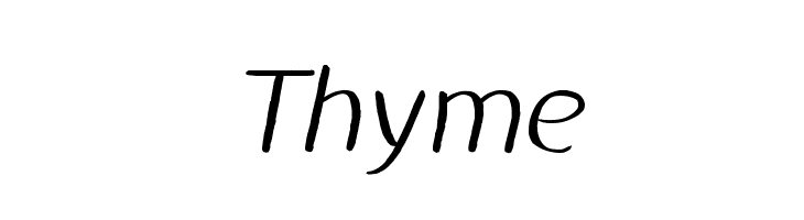 Thyme Font