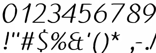 Thyme Font Alte caractere