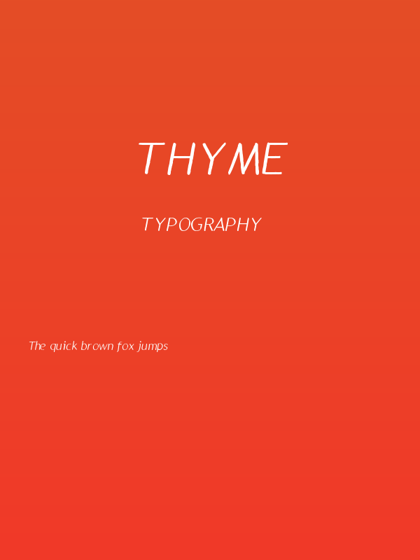 Thyme Poster