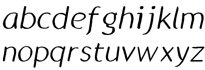 Thyme Font LOWERCASE