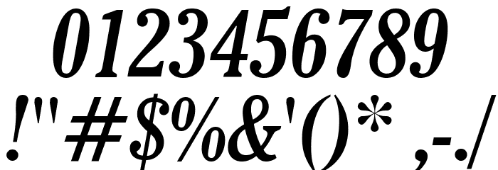 Thyssen J Italic Шрифта ДРУГИЕ символов