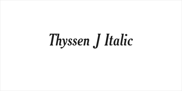 Thyssen J Italic Logo