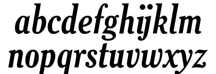 Thyssen J Italic Шрифта строчной