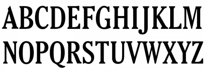 Thyssen J フォント 大文字
