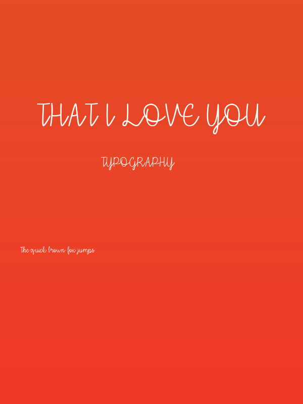 that i love you Poster