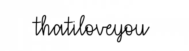 thatiloveyou  Frei Schriftart Herunterladen