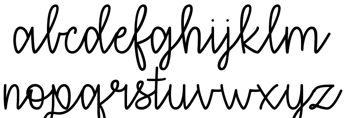 thatiloveyou Font LOWERCASE