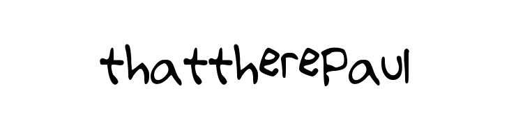 thattherePaul フォント