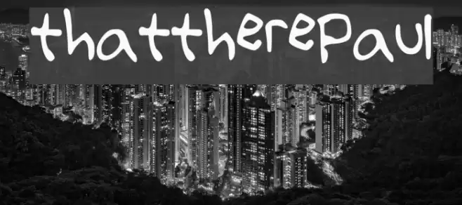 thattherePaul フォント examples