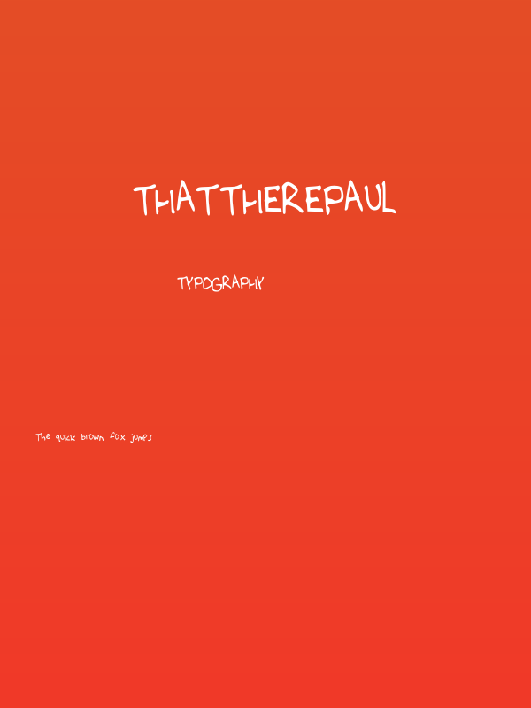 thattherePaul Poster