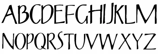 the Blue Cabin Font UPPERCASE