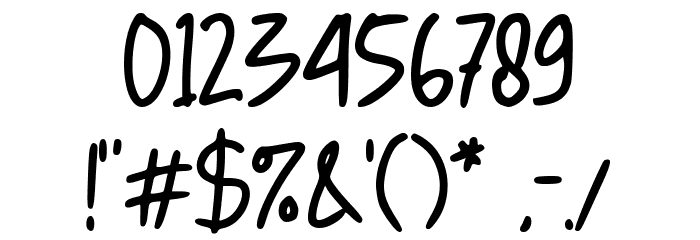 the Comic Struves Font OTHER CHARS
