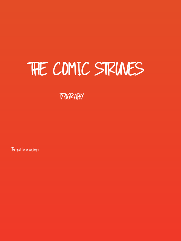 the Comic Struves Poster