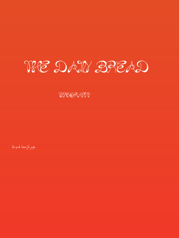 the Daily Bread Poster