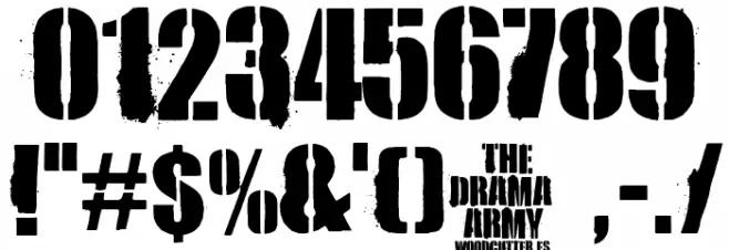 the Drama Army 字体 其它煤焦