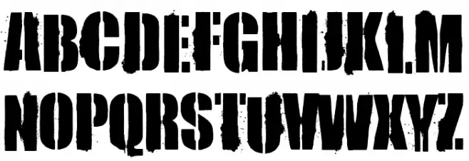 the Drama Army 字体 大写