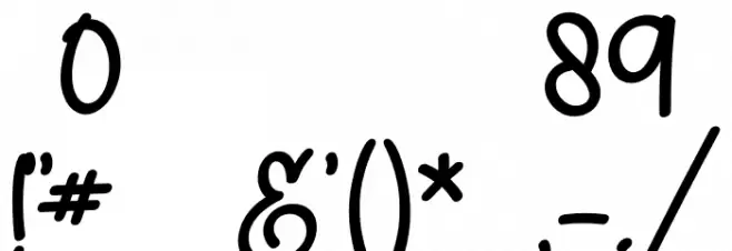 the FReSH of OnioN Font OTHER CHARS