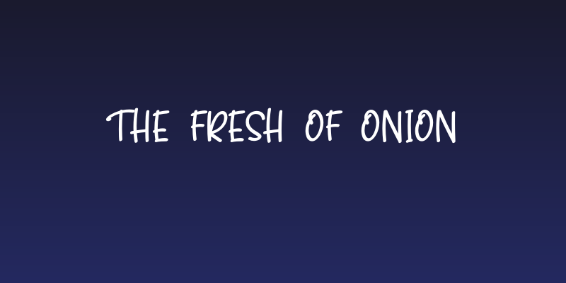 the FReSH of OnioN Social Header