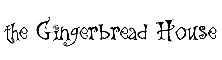 the Gingerbread House Font