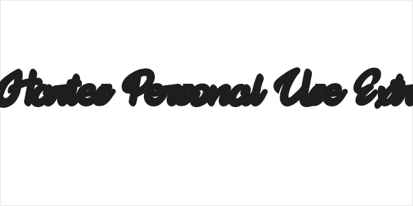 the Hartes Personal Use Extrude Logo