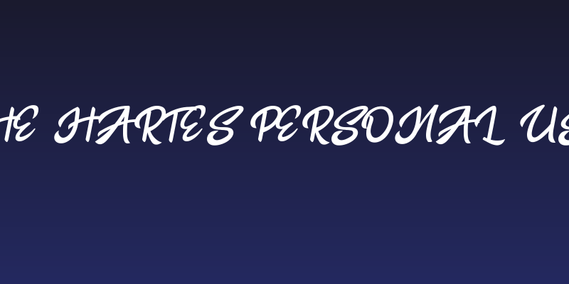 the Hartes Personal Use Social Header