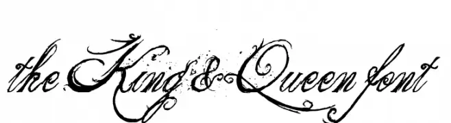 the King & Queen font  les polices de caractères gratuit tlcharger