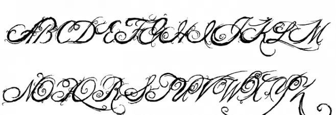 the King & Queen font Schriftart Groß