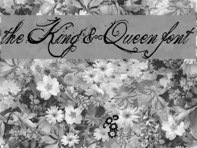the King & Queen font Font examples