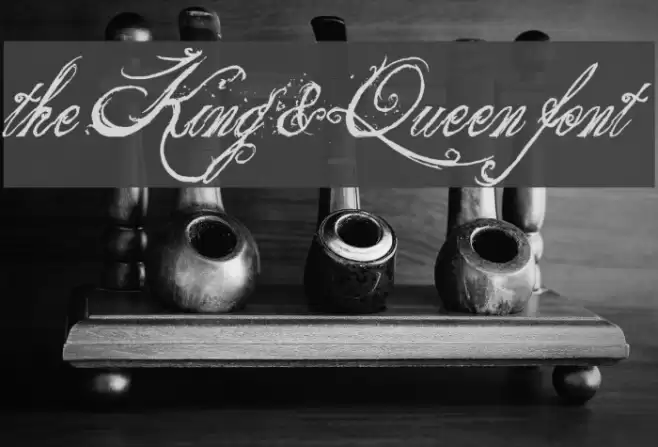 the King & Queen font Font examples