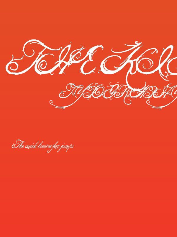 the King & Queen font Poster